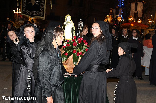 Procesin del Santo Entierro (Recogida) - Viernes Santo noche - Semana Santa Totana 2015 - 710