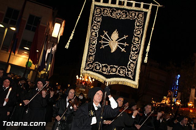 Procesin del Santo Entierro (Recogida) - Viernes Santo noche - Semana Santa Totana 2015 - 713