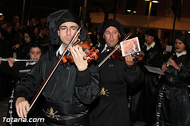 Procesin del Santo Entierro (Recogida) - Viernes Santo noche - Semana Santa Totana 2015 - 720