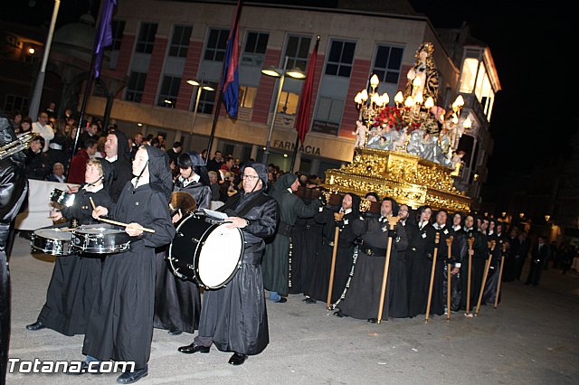 Procesin del Santo Entierro (Recogida) - Viernes Santo noche - Semana Santa Totana 2015 - 727