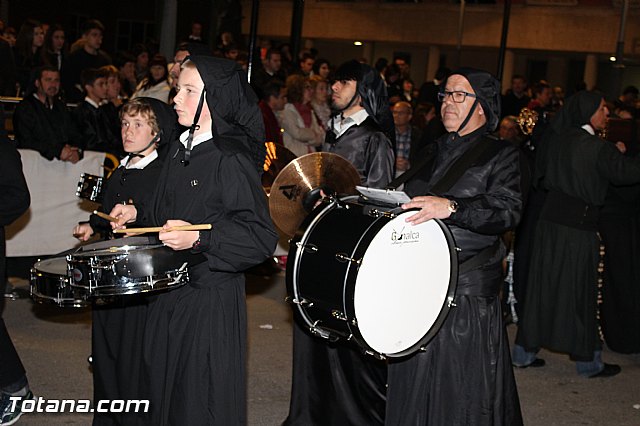Procesin del Santo Entierro (Recogida) - Viernes Santo noche - Semana Santa Totana 2015 - 728