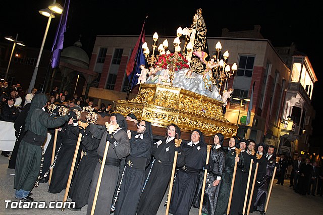 Procesin del Santo Entierro (Recogida) - Viernes Santo noche - Semana Santa Totana 2015 - 729