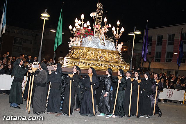 Procesin del Santo Entierro (Recogida) - Viernes Santo noche - Semana Santa Totana 2015 - 737