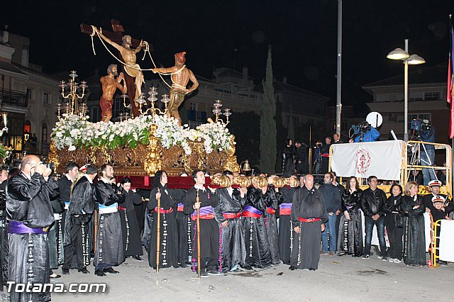 Procesin del Santo Entierro (Recogida) - Viernes Santo noche - Semana Santa Totana 2015 - 738