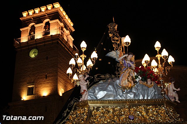 Procesin del Santo Entierro (Recogida) - Viernes Santo noche - Semana Santa Totana 2015 - 746