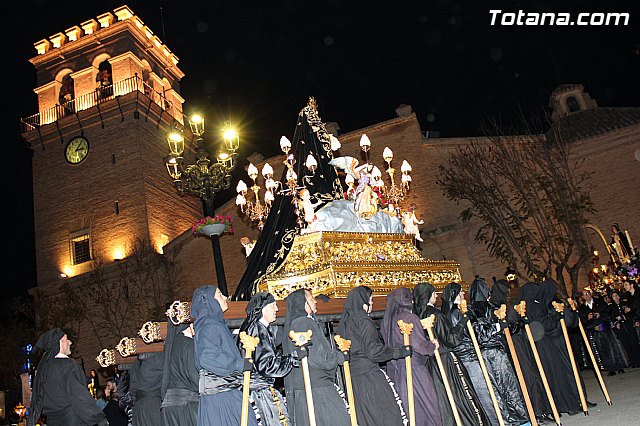 Procesin del Santo Entierro (Recogida) - Viernes Santo noche - Semana Santa Totana 2015 - 747