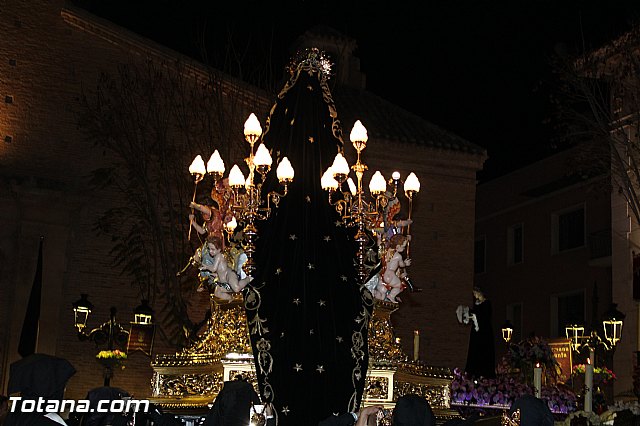 Procesin del Santo Entierro (Recogida) - Viernes Santo noche - Semana Santa Totana 2015 - 748