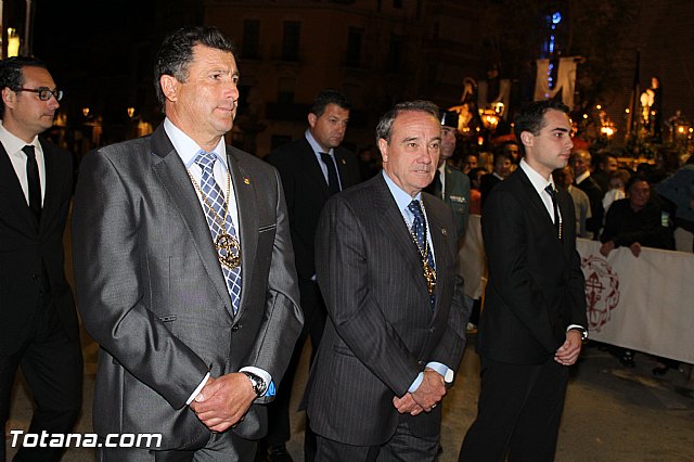 Procesin del Santo Entierro (Recogida) - Viernes Santo noche - Semana Santa Totana 2015 - 750
