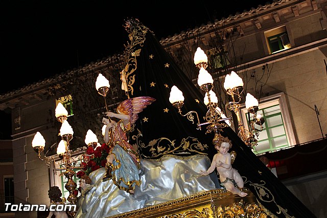 Procesin del Santo Entierro (Recogida) - Viernes Santo noche - Semana Santa Totana 2015 - 755