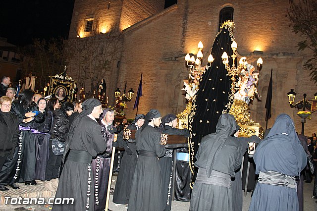 Procesin del Santo Entierro (Recogida) - Viernes Santo noche - Semana Santa Totana 2015 - 756