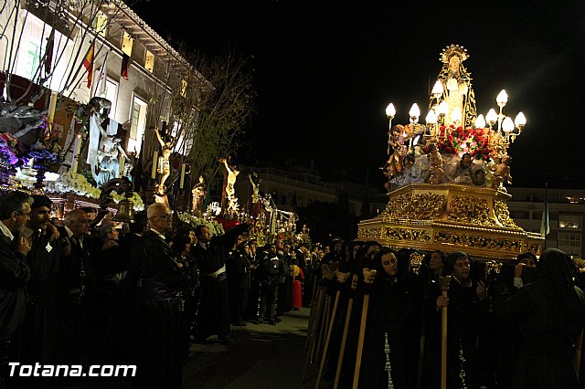 Procesin del Santo Entierro (Recogida) - Viernes Santo noche - Semana Santa Totana 2015 - 757