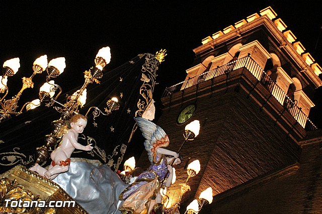 Procesin del Santo Entierro (Recogida) - Viernes Santo noche - Semana Santa Totana 2015 - 760
