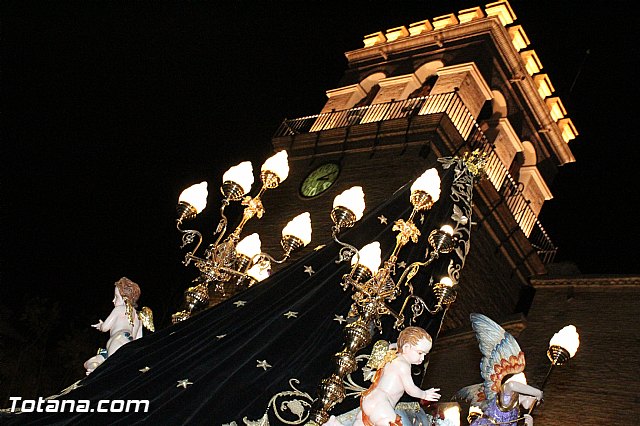 Procesin del Santo Entierro (Recogida) - Viernes Santo noche - Semana Santa Totana 2015 - 763