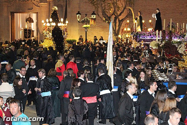Procesin del Santo Entierro (Recogida) - Viernes Santo noche - Semana Santa Totana 2015 - 766