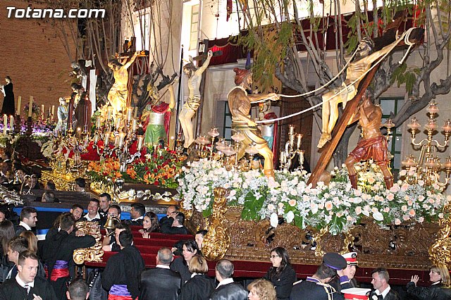 Procesin del Santo Entierro (Recogida) - Viernes Santo noche - Semana Santa Totana 2015 - 768