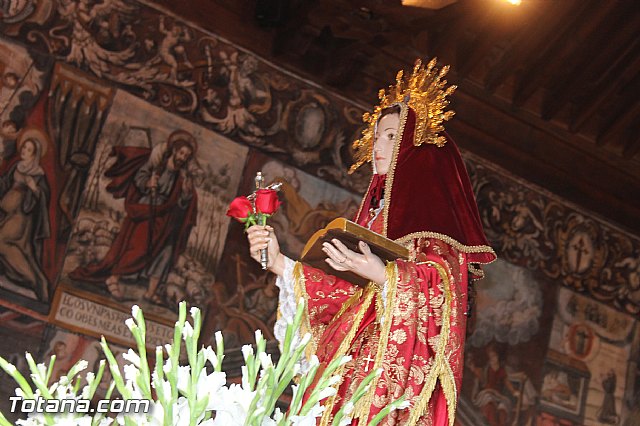 Romera Santa Eulalia. 7 enero 2014. Llegada a La Santa y Misa - 611