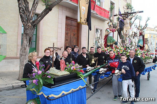 Traslados de los tronos a sus sedes tras la suspensin de la procesin del Santo Entierro 2019 - 12