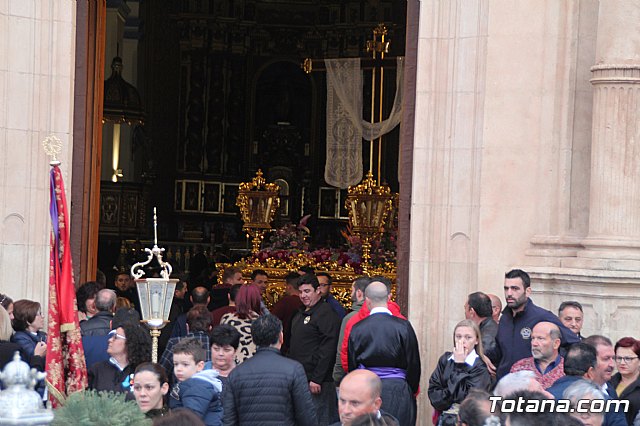 Traslados de los tronos a sus sedes tras la suspensin de la procesin del Santo Entierro 2019 - 48