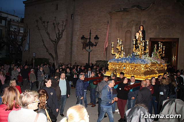 Traslados de los tronos a sus sedes tras la suspensin de la procesin del Santo Entierro 2019 - 76