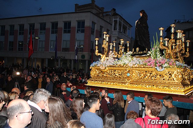 Traslados de los tronos a sus sedes tras la suspensin de la procesin del Santo Entierro 2019 - 81