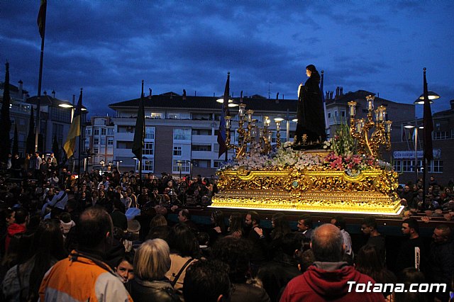 Traslados de los tronos a sus sedes tras la suspensin de la procesin del Santo Entierro 2019 - 83