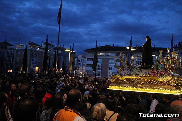 Traslados de los tronos a sus sedes tras la suspensin de la procesin del Santo Entierro 2019 - 84