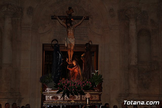 Traslados de los tronos a sus sedes tras la suspensin de la procesin del Santo Entierro 2019 - 86