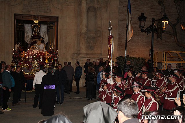 Traslados de los tronos a sus sedes tras la suspensin de la procesin del Santo Entierro 2019 - 96