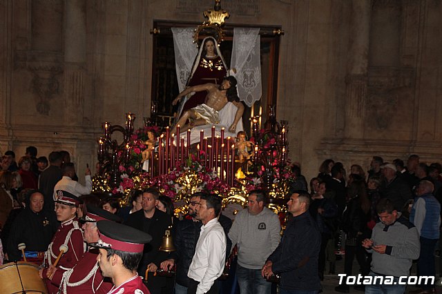 Traslados de los tronos a sus sedes tras la suspensin de la procesin del Santo Entierro 2019 - 99