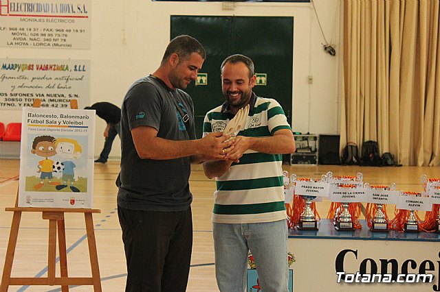 Entrega de trofeos de la Fase Local de Deporte Escolar 2013 - 15