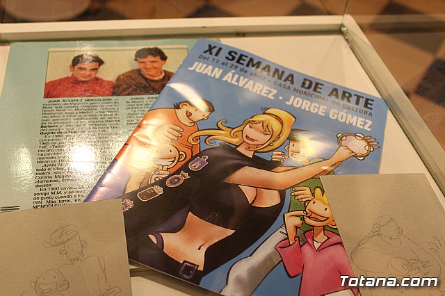Inauguracin de la muestra Un paseo de vietas, de los dibujantes murcianos de la revista El Jueves, Juan lvarez y Jorge Gmez - 15