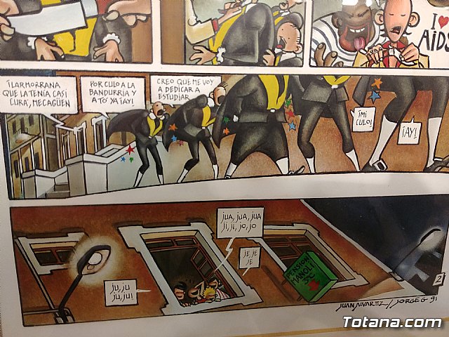 Inauguracin de la muestra Un paseo de vietas, de los dibujantes murcianos de la revista El Jueves, Juan lvarez y Jorge Gmez - 62