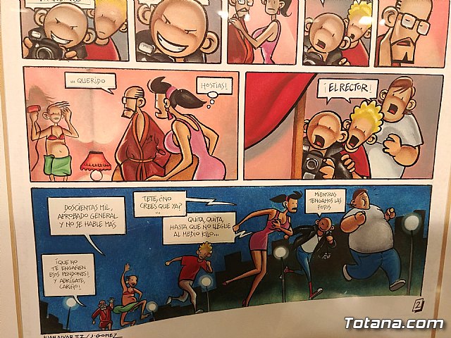 Inauguracin de la muestra Un paseo de vietas, de los dibujantes murcianos de la revista El Jueves, Juan lvarez y Jorge Gmez - 80