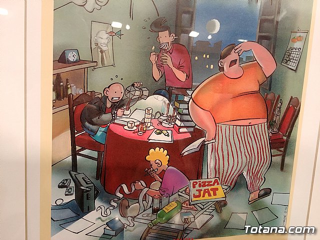 Inauguracin de la muestra Un paseo de vietas, de los dibujantes murcianos de la revista El Jueves, Juan lvarez y Jorge Gmez - 85