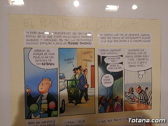 Inauguracin de la muestra Un paseo de vietas, de los dibujantes murcianos de la revista El Jueves, Juan lvarez y Jorge Gmez - 86