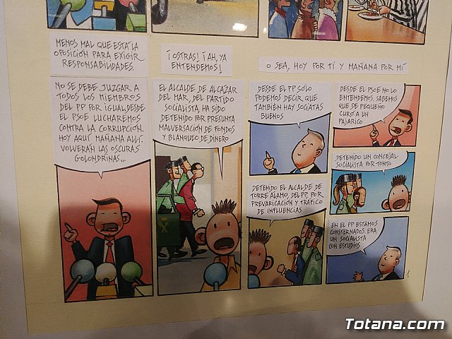 Inauguracin de la muestra Un paseo de vietas, de los dibujantes murcianos de la revista El Jueves, Juan lvarez y Jorge Gmez - 87