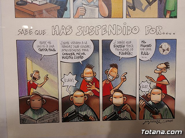 Inauguracin de la muestra Un paseo de vietas, de los dibujantes murcianos de la revista El Jueves, Juan lvarez y Jorge Gmez - 91