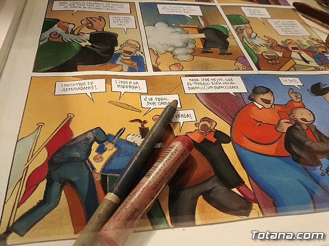 Inauguracin de la muestra Un paseo de vietas, de los dibujantes murcianos de la revista El Jueves, Juan lvarez y Jorge Gmez - 110