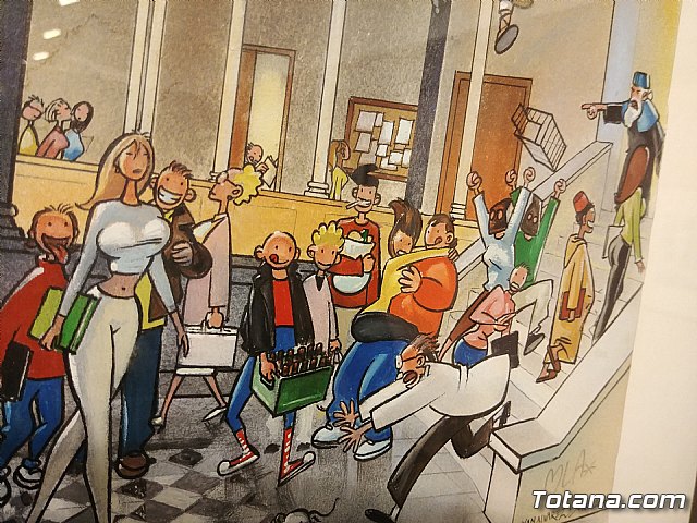 Inauguracin de la muestra Un paseo de vietas, de los dibujantes murcianos de la revista El Jueves, Juan lvarez y Jorge Gmez - 127